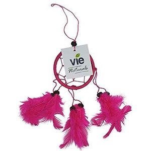 Vie Naturals dromenvanger met parels, 6 cm, roze