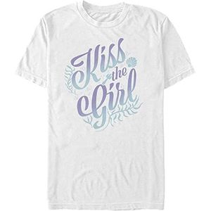 Disney The Little Mermaid-Kiss The Girl T-shirt à manches courtes bio, blanc, L