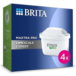 Brita MAXTRA PRO Limescale Expert Pack 4 waterfilter - nieuwe generatie filters - ideaal voor warme dranken en maximale kalkbescherming voor koffiemachines en waterkokers