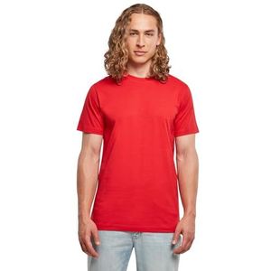 Build Your Brand Bb010-basic T-shirt met ronde hals voor heren, Stedelijk rood