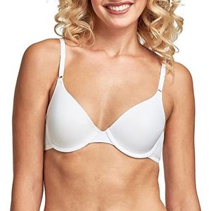 Maidenform One Fab Fit Halve beha voor dames (1 pak), wit (wit), 85D, Wit (wit)