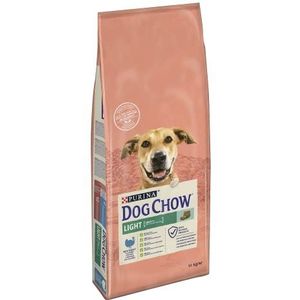 DOG CHOW Light Droogvoer met kalkoen voor volwassen honden, 14 kg