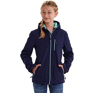 Killtec Girls Softshelljack / outdoorjas met capuchon voor meisjes, Donkermarineblauw