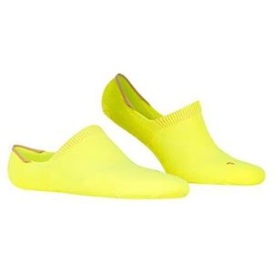 FALKE Cool Kick Onzichtbare sokken voor volwassenen, uniseks, ademend, sneldrogend, wit, zwart, meerdere kleuren, teenbescherming, sport, hoge hals, met krullen, 1 paar, geel (Lightning 1690)