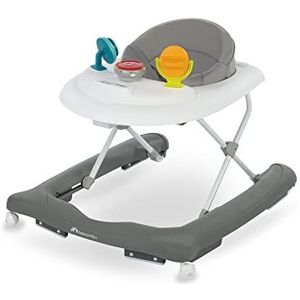 Bebeconfort Explorer Loopwagen voor baby's met afneembaar muzikaal activiteitenbord, gemakkelijk opvouwbaar, van 6 tot 18 maanden, tot 12 kg, grijs (Grey Mist)