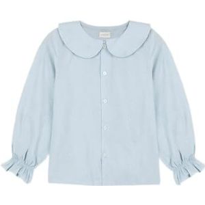 Gocco Camisa Troquelado Meisjeshemd, Blauw, 5 Jaar, Blauw