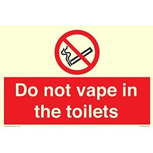 Bord ""Do not vape in the toilet"", 300 x 200 mm, A4L