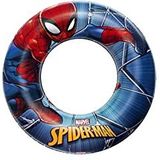 BESTWAY - Spiderman zwemring - Opblaasbaar - 98003B - Blauw - Kunststof - 56 cm diameter - Speelgoed voor kinderen en volwassenen - Buitenspel - Zwembad - vanaf 3 jaar