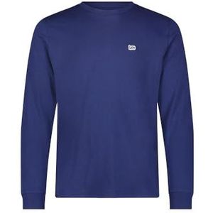 Lee Ls Patch Logo T-shirt voor heren, Blauw (True Navy), XXL