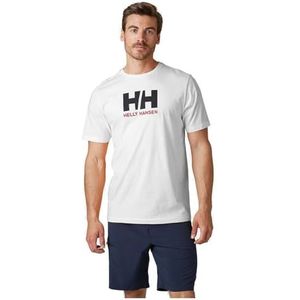 Helly Hansen Logo TSHIRT ��– 100% katoenen jersey – effen vrijetijdsshirt met logo-opdruk voor heren