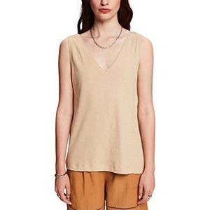 Esprit Dames 033ee1k332 T-shirt, Zand