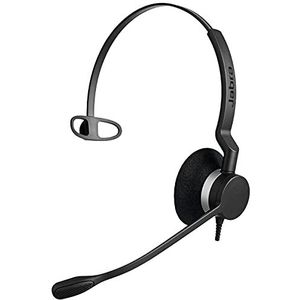 Jabra Biz 2300 USB-A MS Mono in-ear hoofdtelefoon - Skype voor Business bedrade ruisonderdrukking met besturingseenheid voor desktoptelefoons en telefoonsoftware