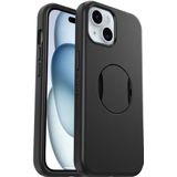 OtterBox OtterGrip Symmetry beschermhoes voor iPhone 15 / iPhone 14 / iPhone 13 met MagSafe, stoot- en valbestendig, met geïntegreerde handgreep, 3 x de MIL-STD 810G-norm, zwart