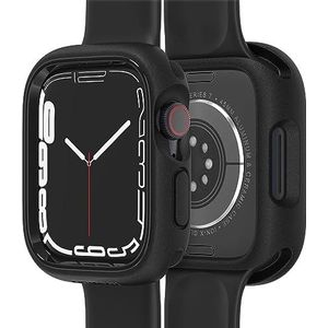 OtterBox Bumper - voor Apple Watch Series 8/7-45 mm, schokbestendig, valbescherming, elegante beschermhoes voor Apple Watch, beschermt het scherm en de randen, zwart