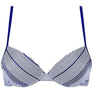 Triumph Summer Waves WP Pt Haut De Maillot, Multicolore (Blue-Light Combination Gm007), (Taille Fabricant: 36C) Femme