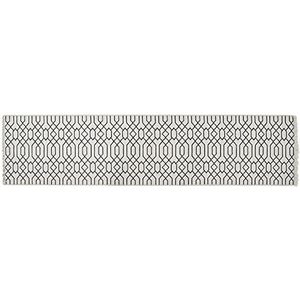 Dkd Home Decor tapijt, wit/grijs/polyester, katoen (60 x 240 x 1 cm)