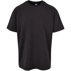 Urban Classics Zware oversized kleding verven T-shirt heren T-shirt, zwart.