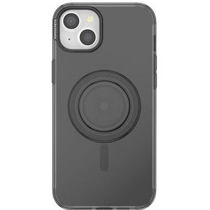 PopSockets: PopCase PlantCore voor MagSafe PlantCore telefoonhoes voor iPhone 15 Plus met PopGrip compatibel MagSafe, telefoongreep met verwisselbare top, zwart transparant