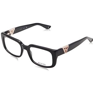 Guess Lunettes Femme, Noir brillant, 53/19/145