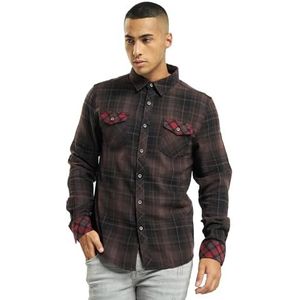 Brandit Brandit Checkshirt Duncan Herenhemd (1 stuk), Bruin-zwart