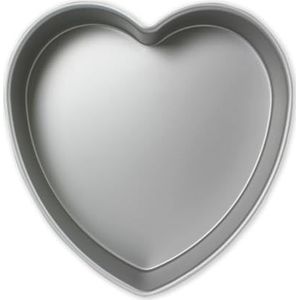 PME - Taartvorm in hartvorm van geanodiseerd aluminium, 365 mm x 51 mm diep