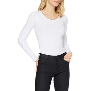 ONLY Onllive Love Life Basic shirt met lange mouwen voor dames, Wit