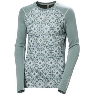 Helly Hansen W Lifa Merino Midw Gra Crew Basisjas voor dames
