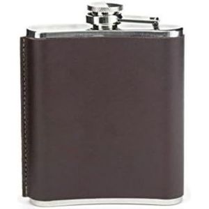 Leather Hip Flask 7OZ (BA61-M)