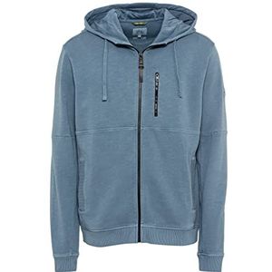 camel active Sweat à capuche pour homme, Bleu (bleu pierre), 3XL