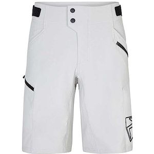 Ziener Nonus Outdoorshorts, fietsen, wandelen, ademend, sneldrogend, elastisch, voor heren, 1 stuk, stoffig grijs.