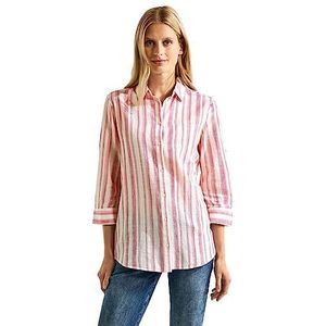 Cecil B344084 Gestreept overhemd voor dames, Cool roze