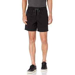 Amazon Essentials Heren wandelshorts met trekkoord, binnenbeenlengte 15,2 cm, zwart, medium