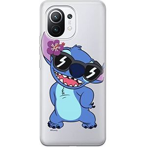 ERT GROUP Beschermhoes voor mobiele telefoon voor Xiaomi MI 11, origineel en officieel gelicentieerd product van Disney, motief Stitch, 007, perfect aangepast aan de vorm van de mobiele telefoon, gedeeltelijk bedrukt