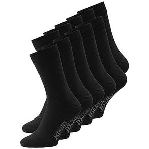 Jack & Jones Hoge sokken, 10 stuks, zonder gesp, dun, katoen, jack-sokken, 10 stuks, zwart.