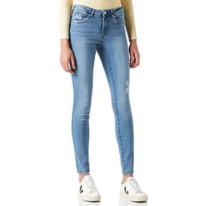 VERO MODA Female Mid Rise Jeans VMTANYA Skinny, lichtblauw, M, lichte jeans blauw