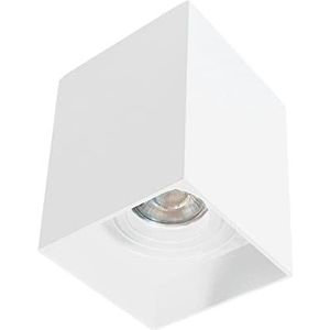 Wonderlamp - Plafondspot met wit oppervlak, spot 30° draaibaar, lampen GU10, IP20, Classic