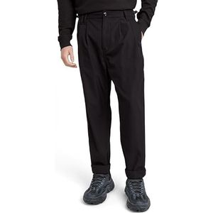 G-STAR RAW Pleated Tech Casual chinobroek voor heren, zwart (Dk Black D25233-d517-6484), 29W/32L, Zwart (Dk Black D25233-d517-6484)