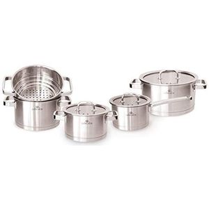 Gerlach - 5901035700918 | een set met 9 pannen – Prestige | 18/10 staal