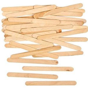 Baker Ross AG2063 200 stuks knutselstokken van natuurlijk hout, perfect voor kunst- en knutselprojecten voor thuis, school of ambachtelijke groepen