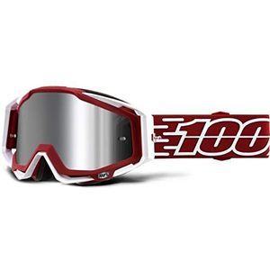 100% Motorcrossbril Racecraft Plus+ Goggle Mirror Gustavia - wijnrood HU-GOG-0012