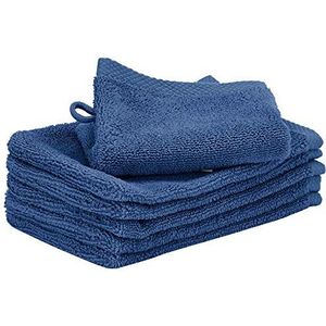 Heckett Lane Bath Wash Cloth 100% katoen, blauwe jeans, 16 x 21 cm, 6,0 stuks
