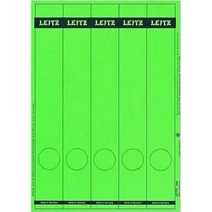 Leitz Printbare etiketten voor mappen, papier, smal, lang, groen, 39 x 285 mm, papier, 16880055, 125 etiketten
