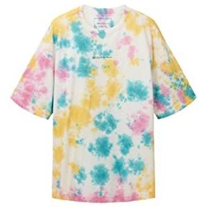 Tom Tailor Denim T-shirt Batik surdimensionné pour homme, 31896 - Teinture multicolore, XL
