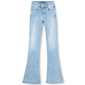 Replay Newluz dames jeans Flare lichtblauw 010 33W / 34L, lichtblauw (010)