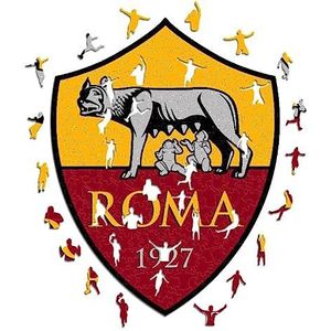 AS Roma - Puzzel, kleur geel en rood, groot, puzzel-ID03-L