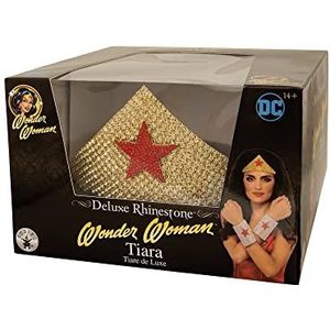 Rubie's Co. Wonder Woman dameskostuum, met strass-steentjes, Eén maat