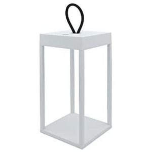 Logica Diogene led-bureaulamp, oplaadbaar, USB, voor buiten, wit