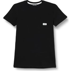 Emporio Armani T-shirt à col rond pour homme avec logo brillant, Noir, M