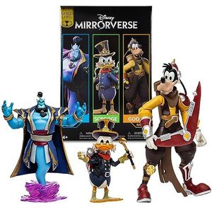McFarlane Toys - Disney Mirrorverse Genie 12,7 cm Scrooge McDuck 12,7 cm en Goofy 17,8 cm, set van 3 Gold Label-figuren, exclusief van Amazon