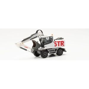 Herpa Liebherr A920 Litronic wheeled graafmachine ""STRABAG"", schaal 1:87, Duits model, verzamelstuk, plastic figuur